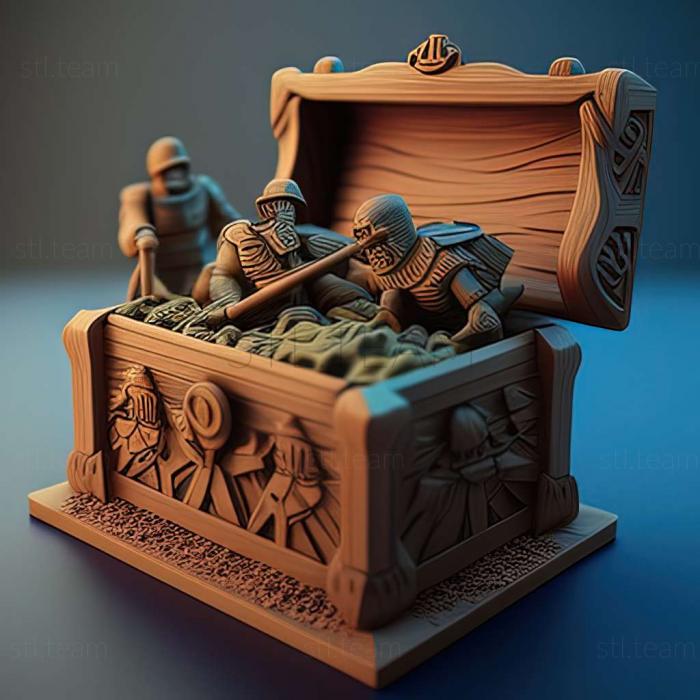 3D модель Война игрушечных солдатиков Чегаме (STL)